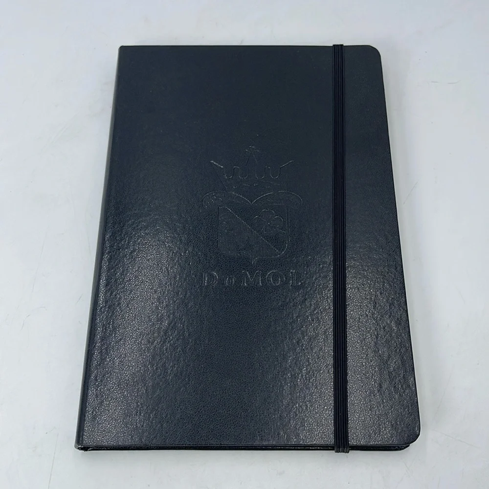 Du Mol Black Leather Cover Journal Notebook